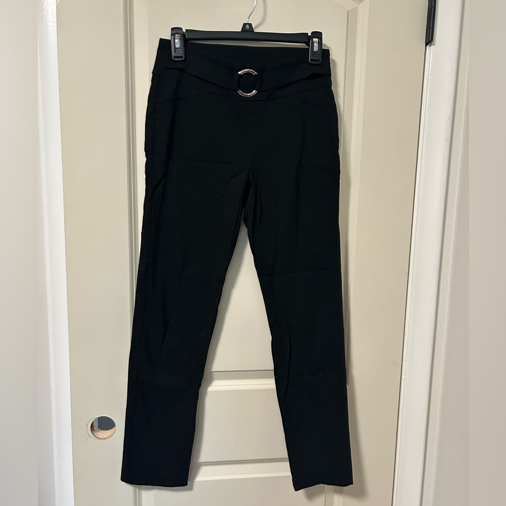Black Dress Pants with Silver Accent